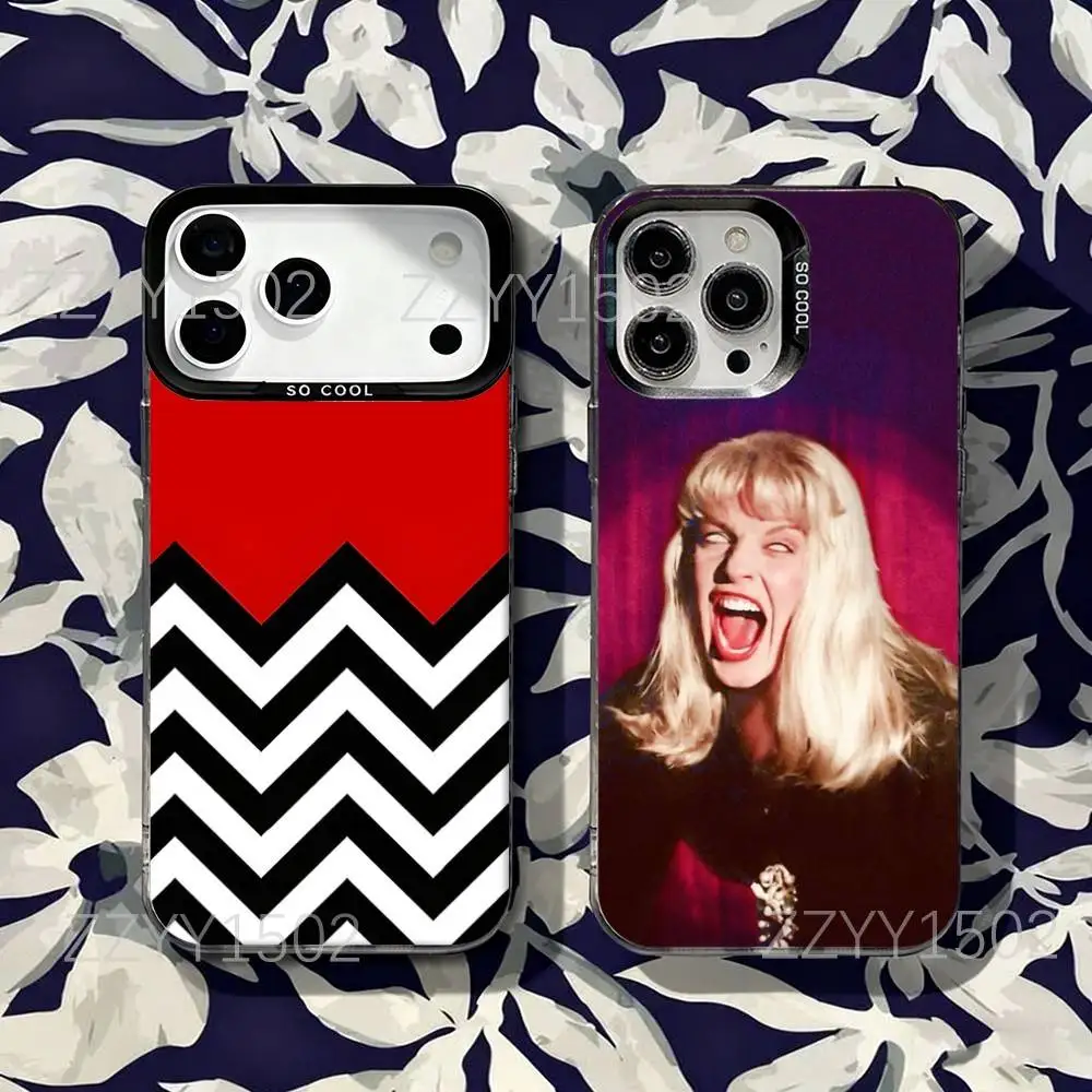 

T-Twin Peaks For iPhone 17,16,15,14,13,12,11,X,8,7,Pro,Max,Plus,SE4,Air,Mini Durable Hard Shell Matte