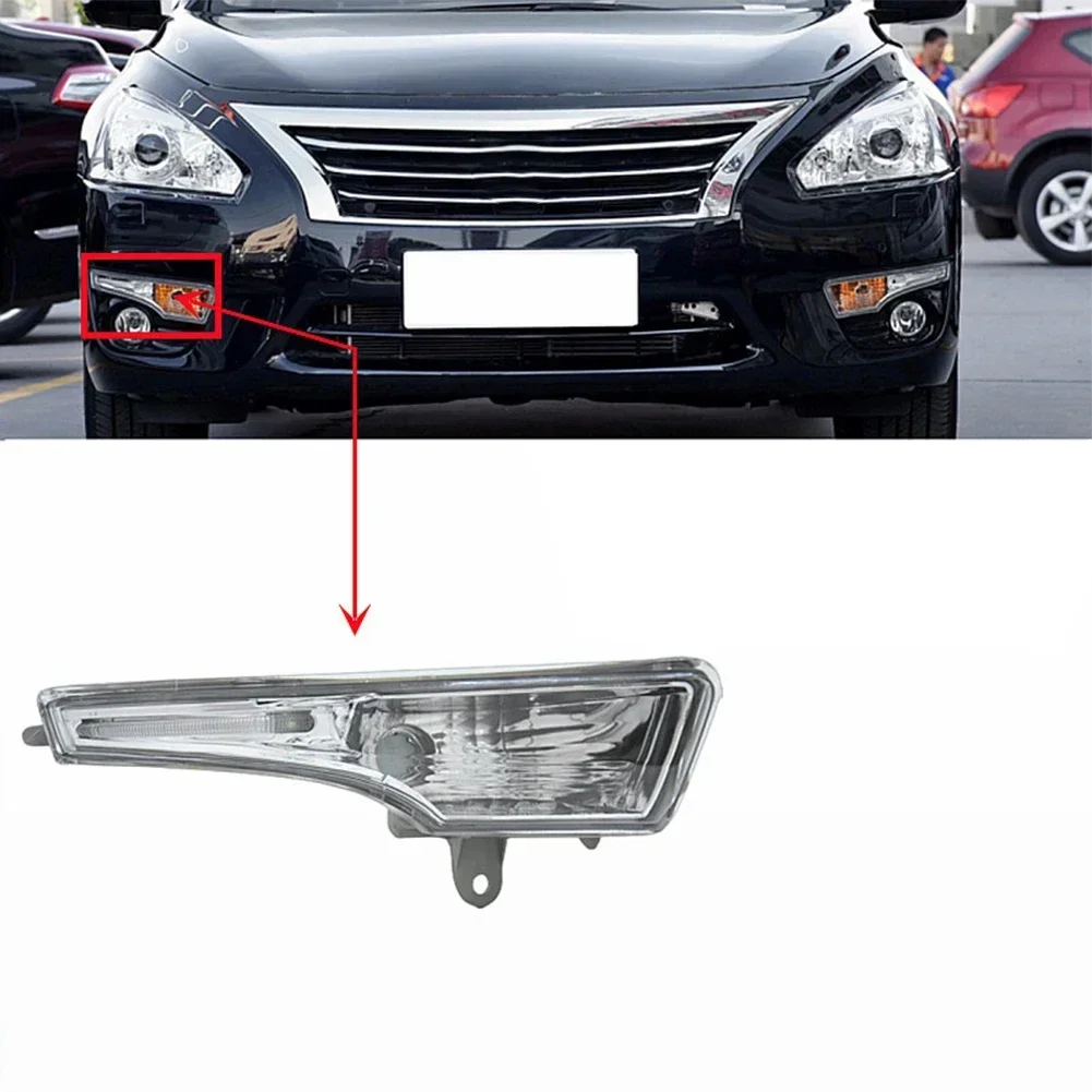 Car Front Bumper Side Marker Lights Indicators Left Right Turn Signal Lamp Fog Light Trim For Nissan Altima Sedan 2013-2015