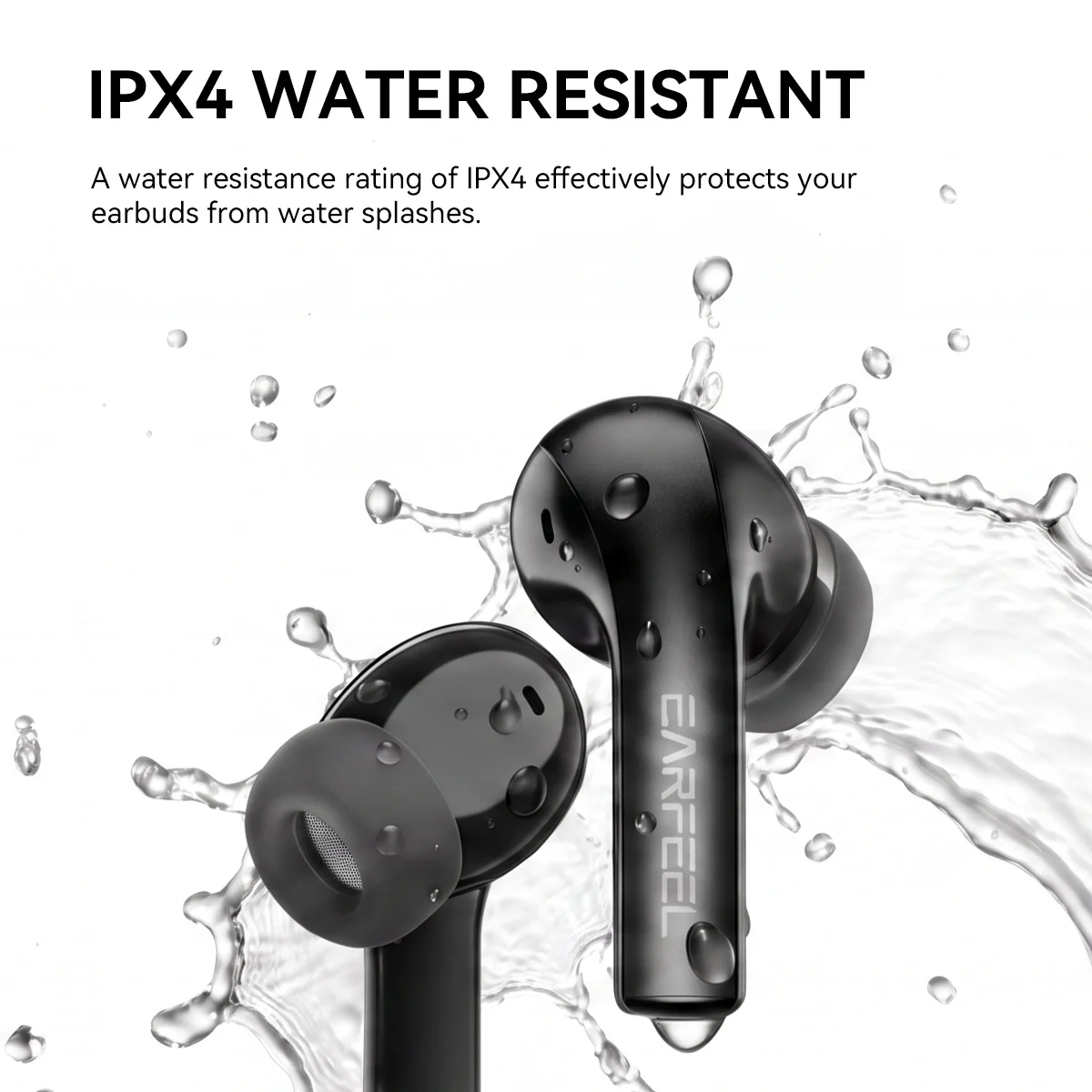 ROSESELSA Earfeel i7 ANC Adaptive Noise Cancelling Battery Aluminum Charging Case IPX5 HiFi TWS Earbuds Bluetooth 5.4