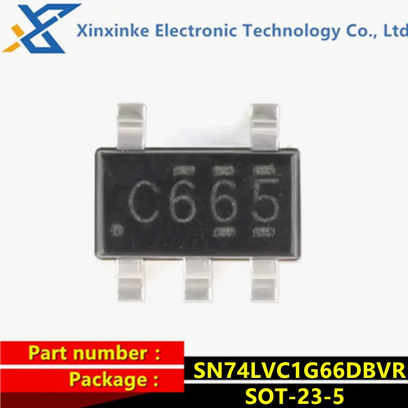 

50PCS SN74LVC1G66DBVR 74LVC1G66 SOT-23-5 C665 Analog Switch ICs Single Bilateral Analog Switch SMD Chip Brand New Original
