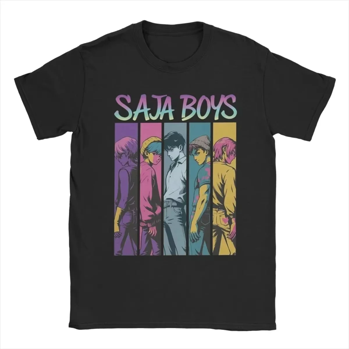 

2025 KPop Demon Hunters, футболки с синим тигром, чистая одежда, новинка, футболки с короткими рукавами и круглым воротником, идея подарка, футболки, топ