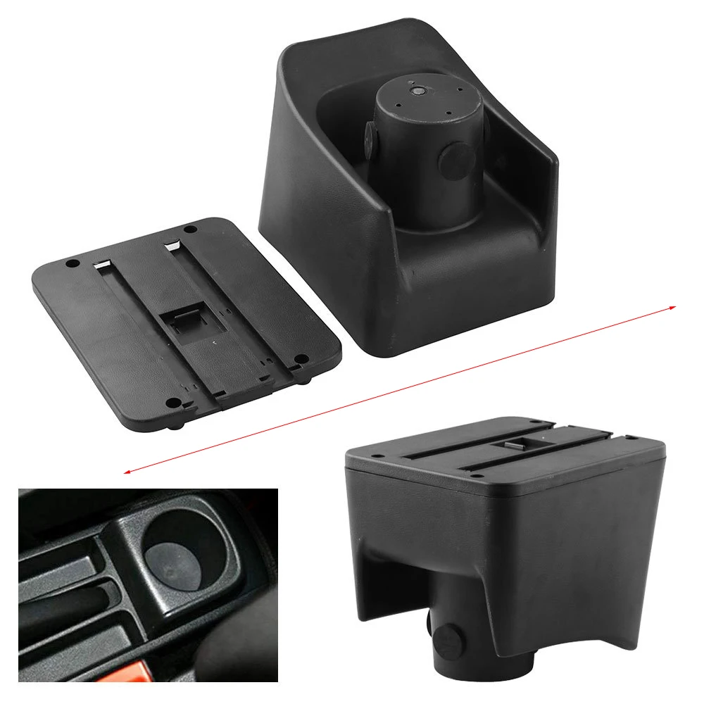 Caja de consola central para coche, reposabrazos giratorio, almacenamiento para V-W, Polo10-18