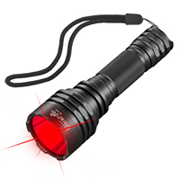 UltraFire WF-509R Red Light Flashlight Tactical Rechargeable Portable Lamp for Coyote Hog LED Night Vision Outdoor Hunting Torch