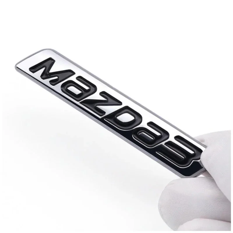 ABS ثلاثية الأبعاد جسم السيارة الجانب شعار الخلفي الجذع شارة لمازدا 3 SKYACTIV درابزين ملصق مائي تعديل الملحقات #2