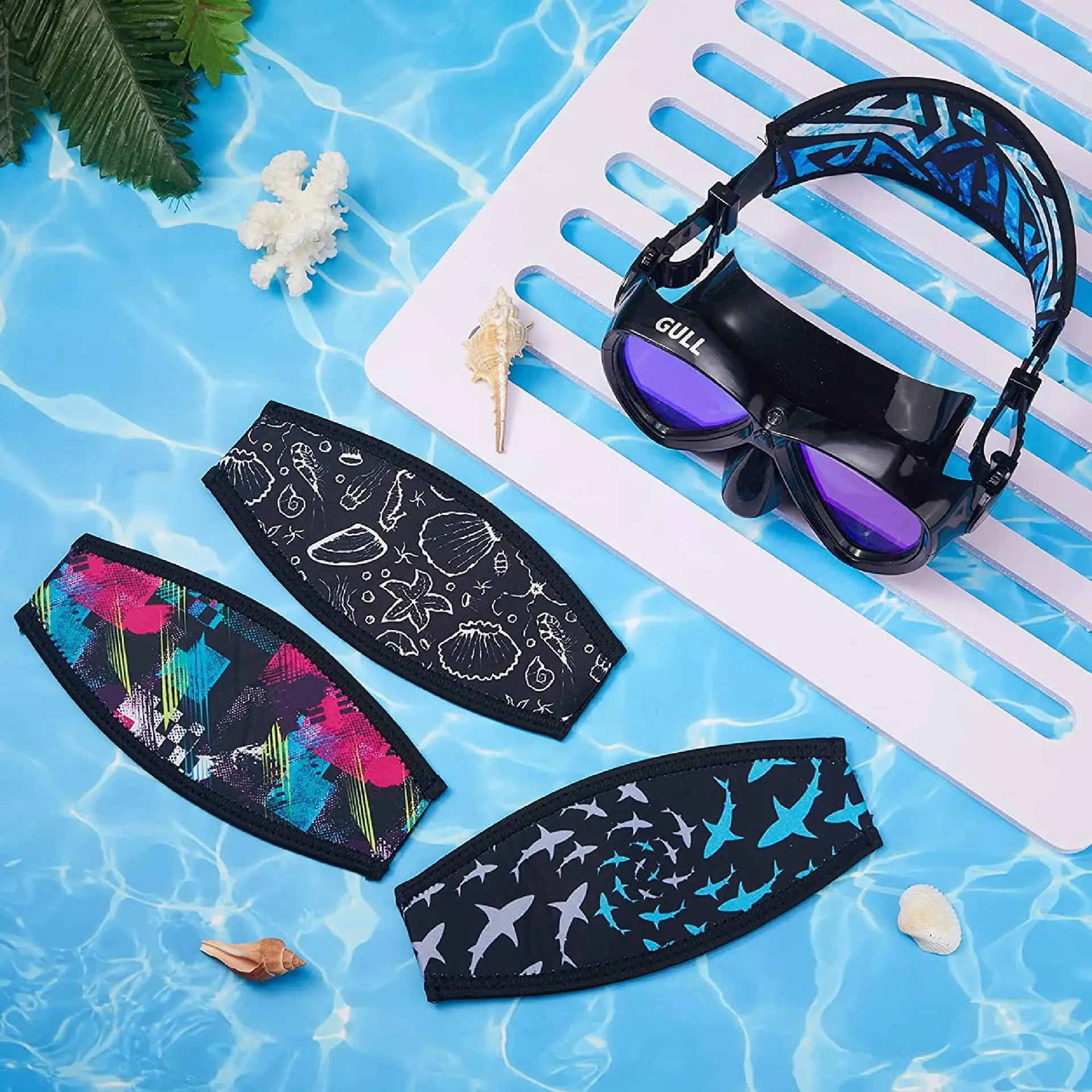 Neoprene Scuba Diving Dive Snorkeling Mask Strap Cover Comfort Padded Protection Hair Wrap Gear Accessories Diving Masks Strap