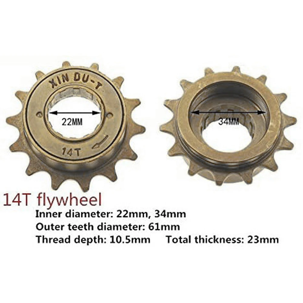 Bicycle Cycling 12T/14T/16T Bike Gear Single Speed Freewheel Bicycle Freewheel Bike Freewheel Sprocket Sprocket Bicycle