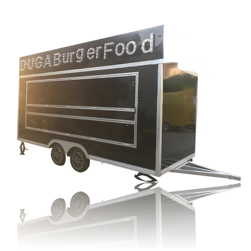 

4m Mobile BBQ Fast Food Truck Outdoor Dining Car Food Trailer Hotdog Food Vending Cart Cooking Kiosk For Sale