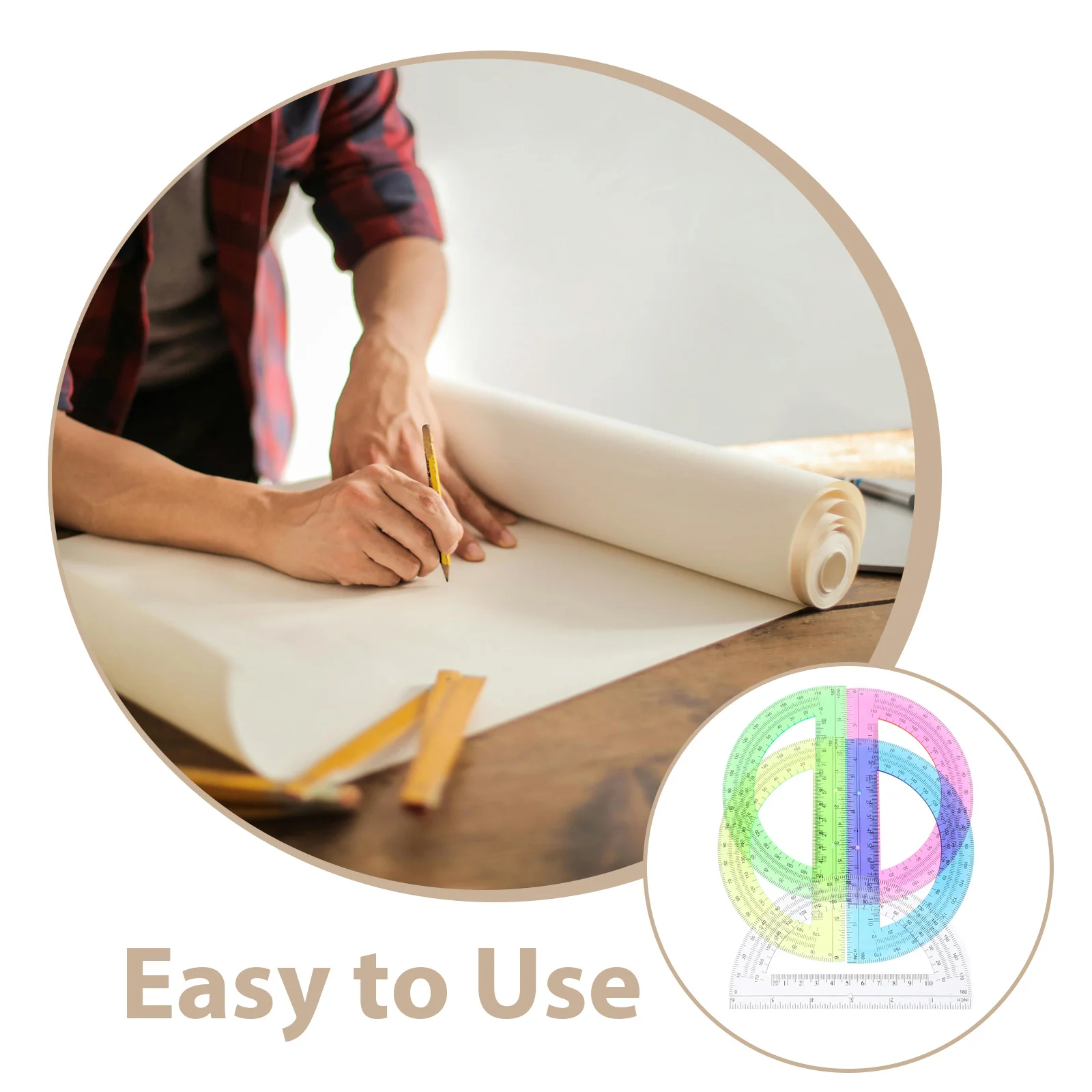 12Pcs Math Protractors Semicircular 180 Degree Plastic Clear Protractors for School Students Geometry Angle Tools