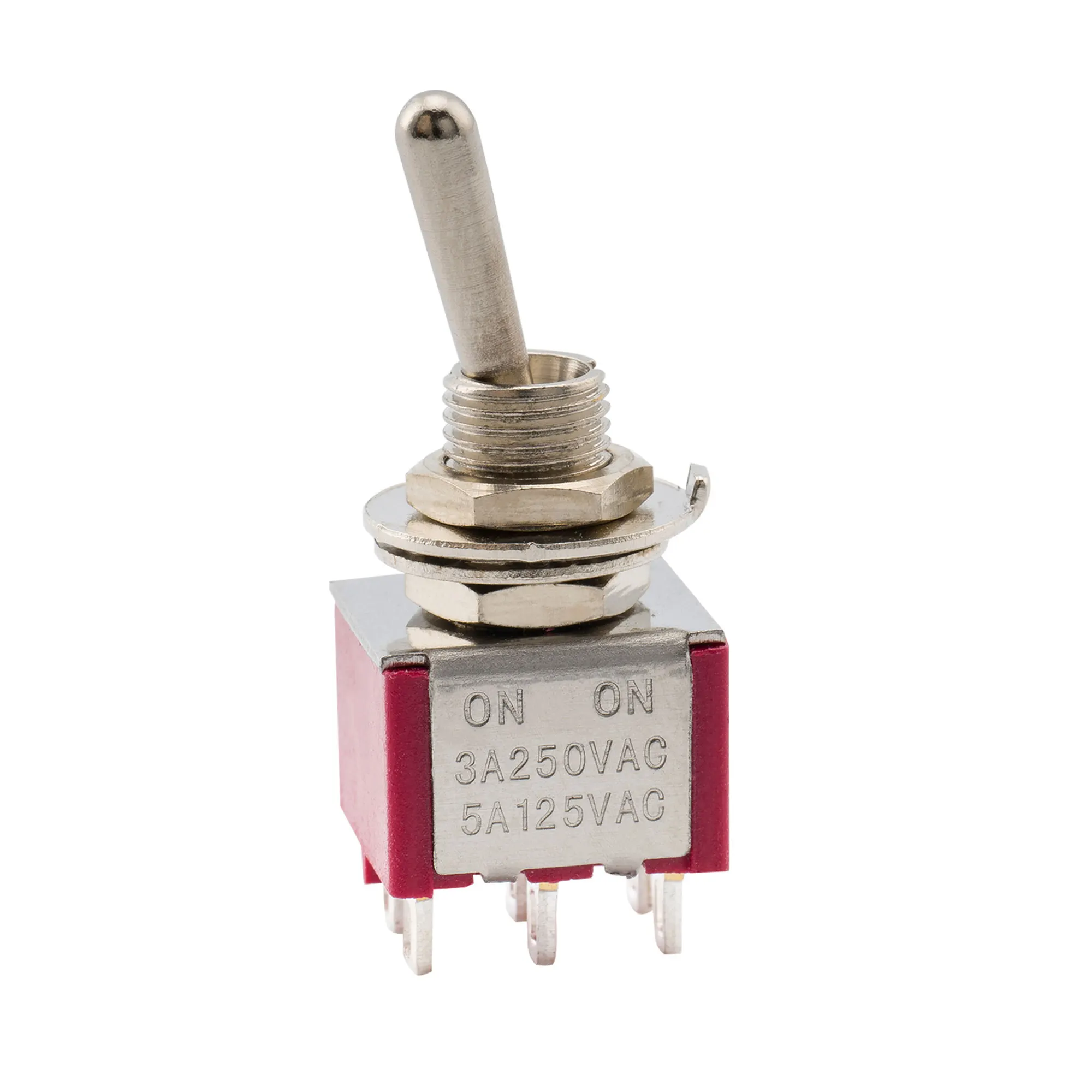 Musiclily 2 Way DPDT Guitar Mini Toggle Switch ON-ON 6 Pin Selector