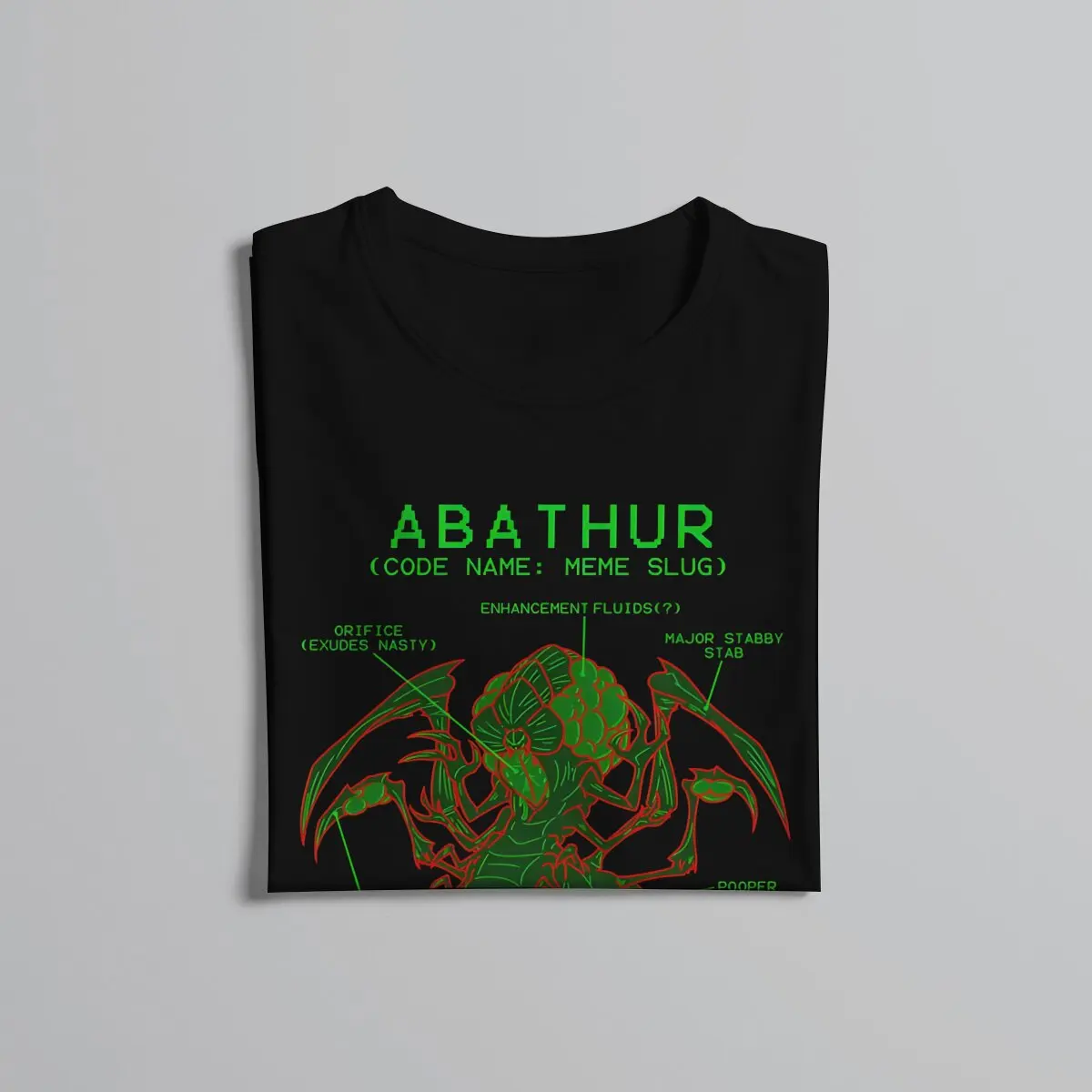 StarCraft Game Abathur Data Tshirt Graphic Men Tops Vintage Homme Summer Clothes Cotton Harajuku T Shirt