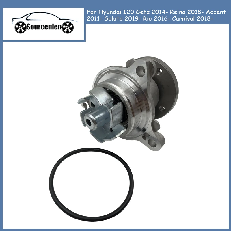 Water Pump 2510003011 For Hyundai I20 Getz 2014- Reina 2018- Accent 2011- Soluto 2019- Rio 2016- Carnival 2018- 25100-03011