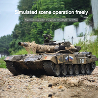 Henglong Remote-Controlled Tank T90 Super Large Tracked Metal Electric Multifunctional Combat Off-Road Vehicle Military Model