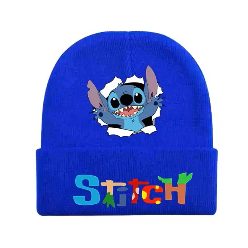 New Stitch Kawaii Men Women Beanie Knit Ski Cap Anime Fashion Soft Hip-Hop Autumn Winter Warm Casual Spring Outdoor Hat Gift Toy