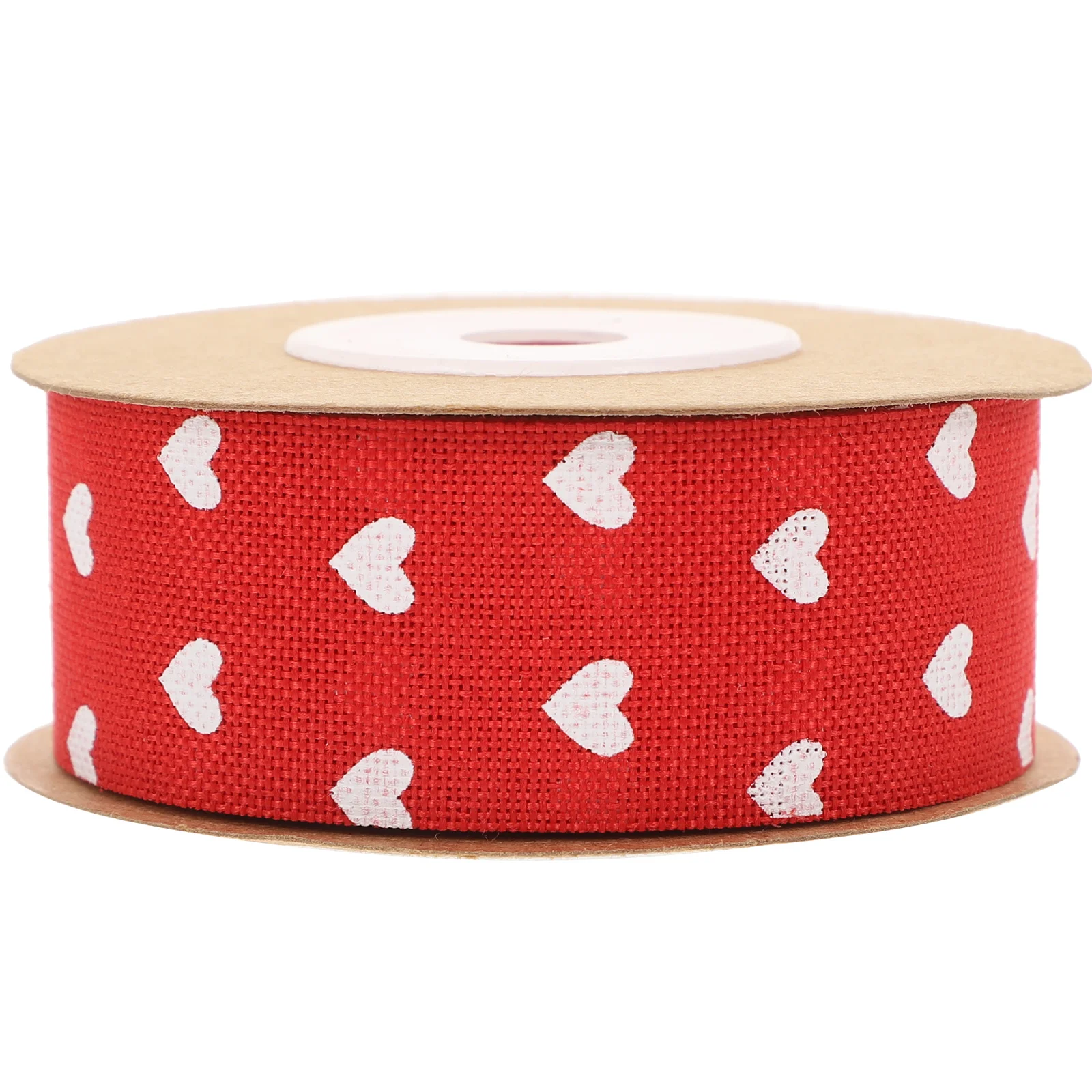 

Polyester Heart Pattern Ribbon Gift Wrapping DIY Decor Red Thin Ribbon for Valentine Christmas Wedding Party Crafts Sewing