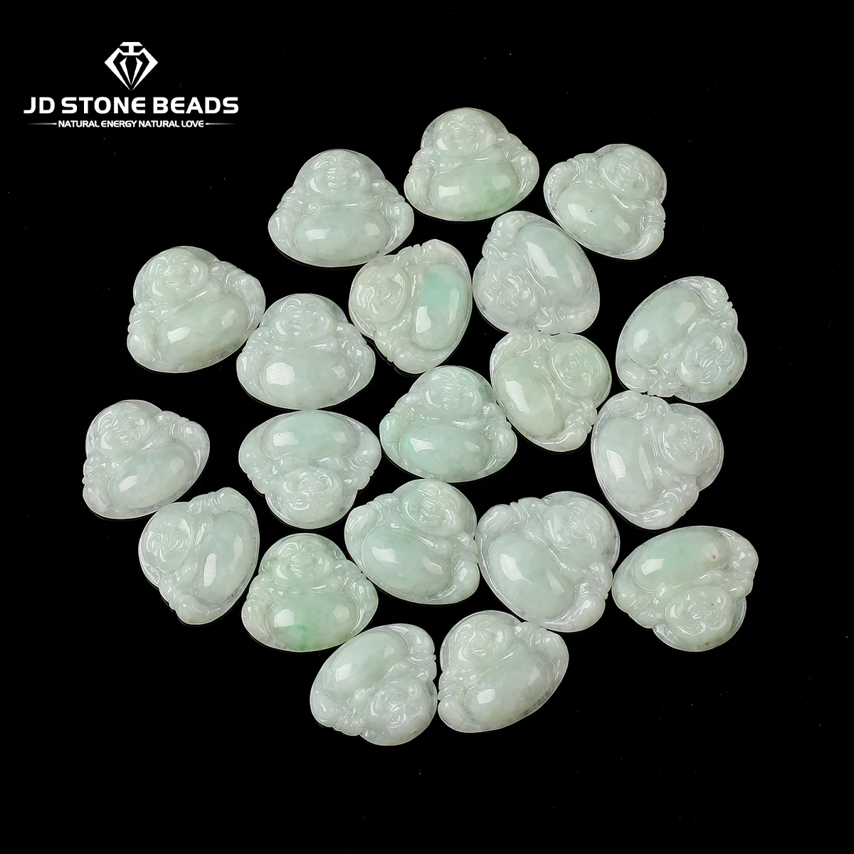 

1 Pc Natural Stone Ice Emerald Jadeite Carved Buddha Shape Pendant With Hole for Jewelry Making DIY Necklace Bracelet Accessory