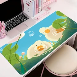 XXL Gaming Accessories Cartoon Gamer Keyboard Rubber Desk Mat Duck Non-Slip Laptop Notebook Office Mousepad 900X400 Mouse Mats