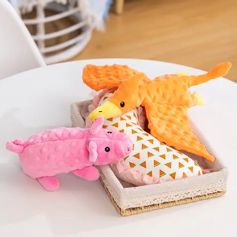 Dinosaur Pet Toys That Can Bark Kawaii Doll Animal Pig Quetzalcoatlus Northropi Toy Pillow Super Soft Gift