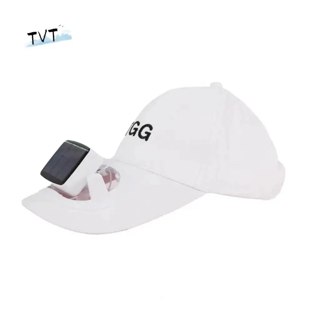 

Korea Style Solar Fan Hat USB Charging Strong Wind Wide Brim Baseball Cap Detachable Fan Solar Powered Sunhat with Cooling Fan