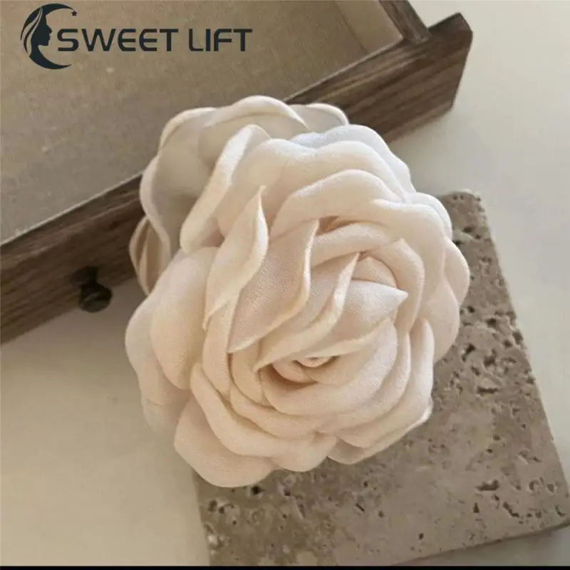 Female Hairpin Comfortable Wear Grab Clip Versatile Styling Stylish Dried Rose High-quality Finish Elegant Hairwear Exquisite