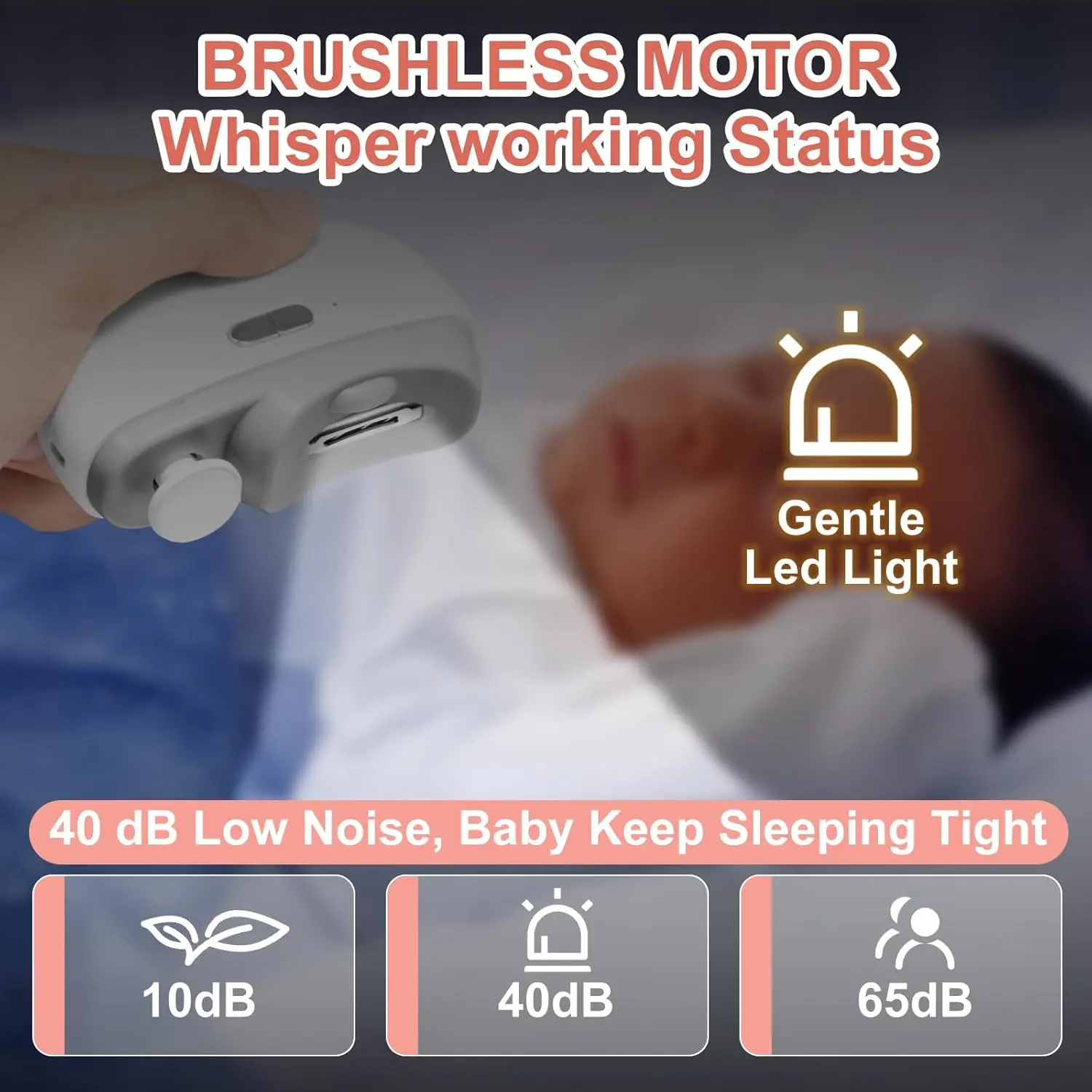 ماكينة قص الأظافر الكهربائية الأوتوماتيكية - قطاعة أظافر تلقائية 2 في 1 ومطحنة تلميع للأطفال والكبار #2