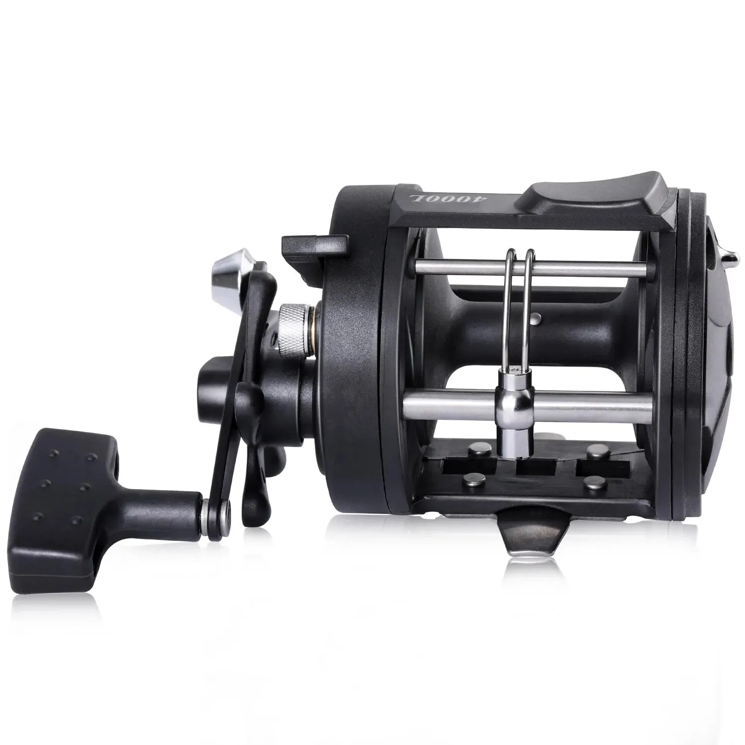 Sougayilang Trolling Reel Drum Fishing Reel Right Hand Casting Sea Fishing Reel Large Line Capacity Baitcasting Reel