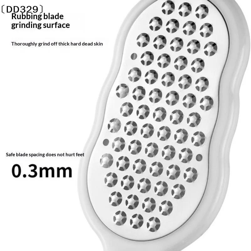 Foot File Stainless Steel Rasp Anti-Splash,Heel Grater Hard Dead Skin Callus Remover Pedicure,Professional Foot Care Tool〔DD329〕