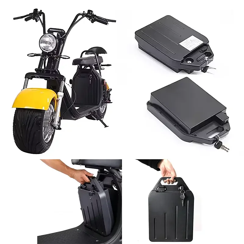 Battery 24ah Citycoco X16 Citycoco 2000w Two Removible Batteries 60v 12ah 15ah 18ah 20Ah 25ah Lithium Battery in EU Stock