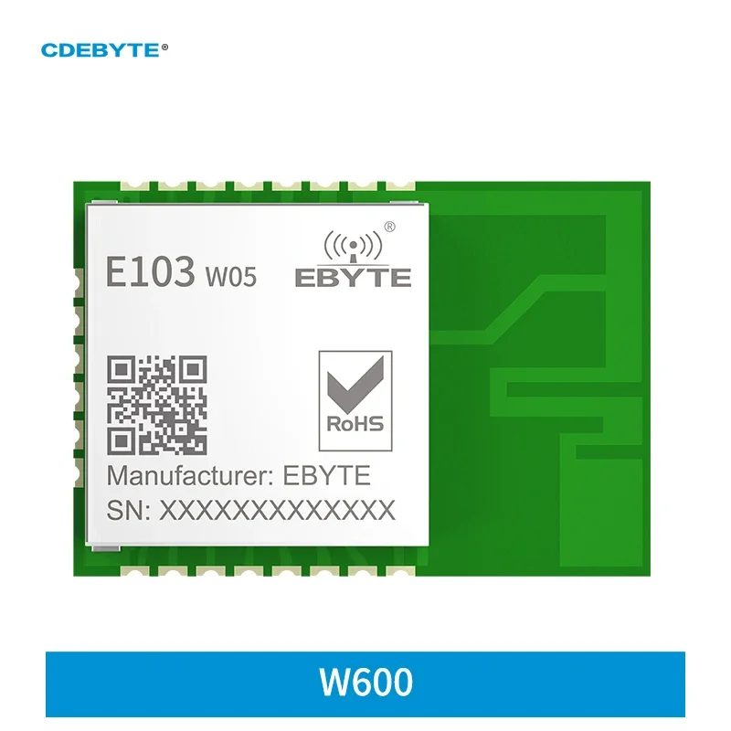 CDEBYTE E103-W05 W600 2.4GHZ IEEE 802.11 b/g/n 20dbm AT perintah smd PCB antena on-board wifi ke modul nirkabel port seri