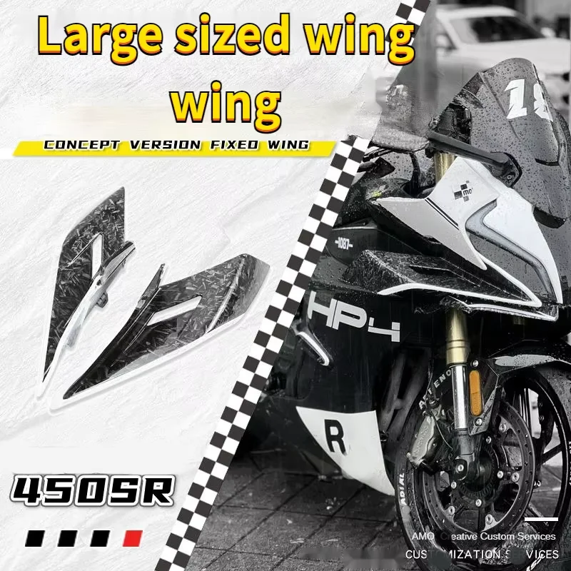 

For CFMOTO 450SR/450srs Motorcycle Wind Wing Extension Kit - Extra Wide & Large Front Fender Side Wings fixed wing deflector