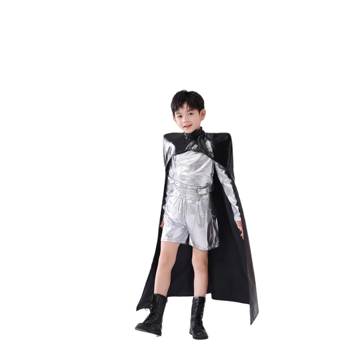 Boy Future Technology Model Catwalk Children Car Model Punk Wind Sun Child Star Catcher Gale Locomotive Performance view 5