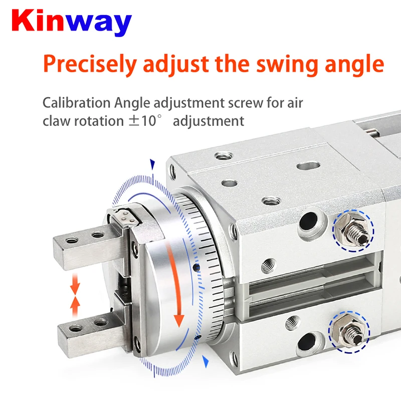 Pneumatic SMC Type Rotary Clamping Finger Cylinder MRHQ10D-90S/180S-N Swing Claw Replaces D