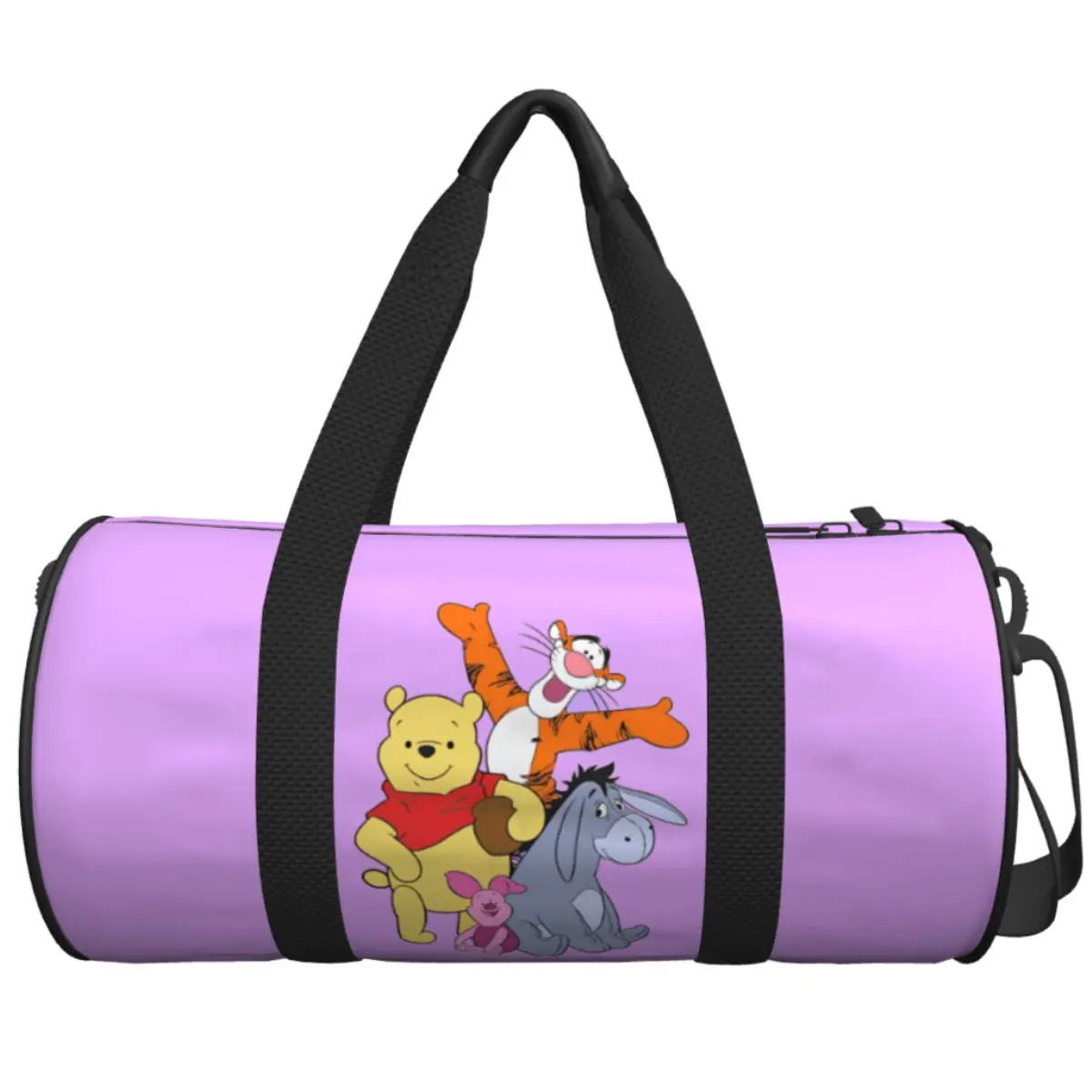 

Travel Bag Winnie The Pooh And Friends Gym Bag Weekend Sports Bags Large Yoga Custom Handbag Cute Fitness Bag For Men Women