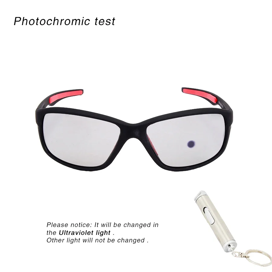 New Polarized Photochromic Fishing Glasses Mountain Bike Eyewear Women Men Outdoor Sport Road Bicycle Cycling Sunglasses