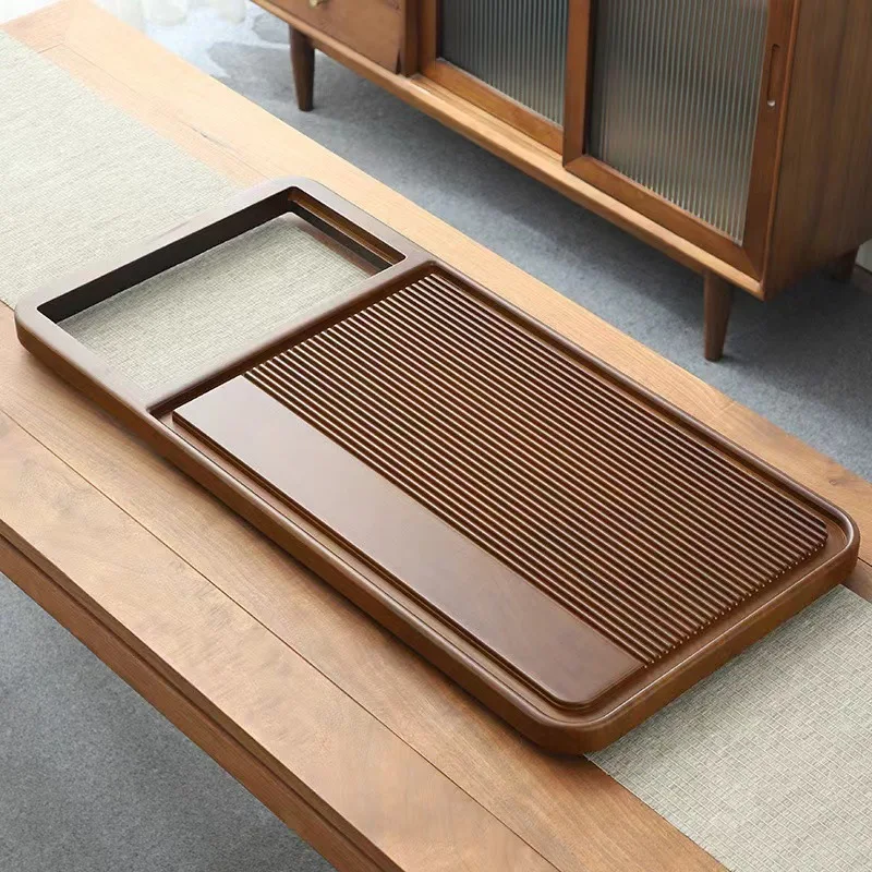 Wooden Tableware Tea Tray Office Valet Accessories Ceremony Rectangle Tea Tray Hospitality Coasters Bandejas Home Decorationgs