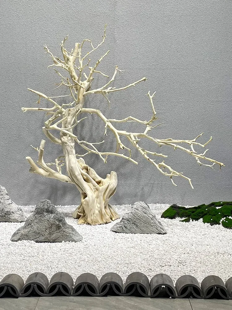 Simulation Root Carving Deadwood Welcome Pine Indoor Modeling Fake Trees Dry Landscape Soft Decoration Zen Ornament