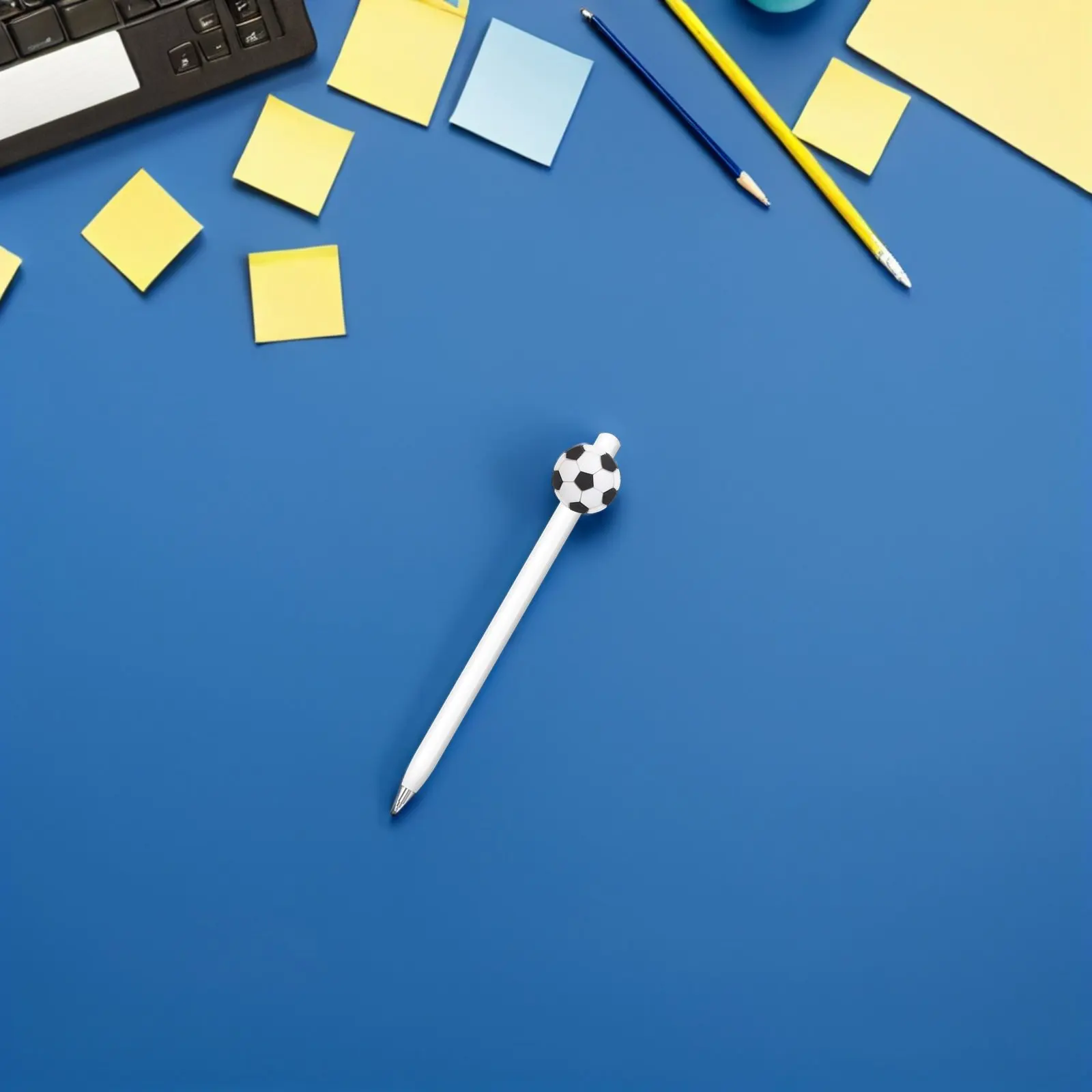 

30pcs Football Pencil Clips Soccer Ball Design Soft Pvc Pencil Topper For Students School Supplies Notebook Pen Clip