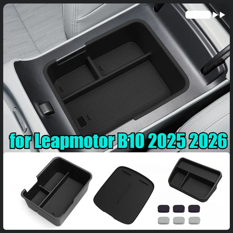 

For Leapmotor B10 2025~2026 Wireless Charging Pad Silicone Anti-Slip Mats Auto Interior Anti Dirt Pad Accessiories For Leapmotor
