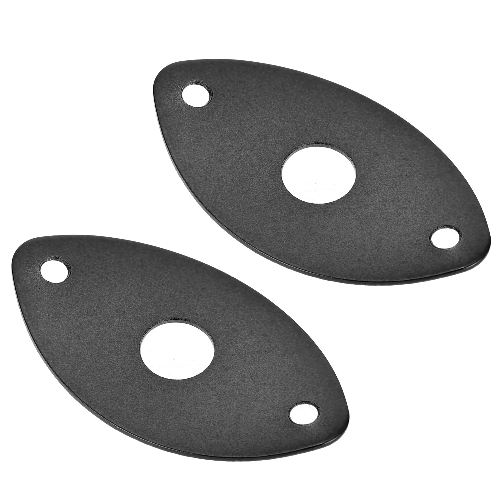 

2 Pcs Socket Cover Guitars Jack Plug Plate Football Output Electric Hardware Input Zinc Alloy Connection