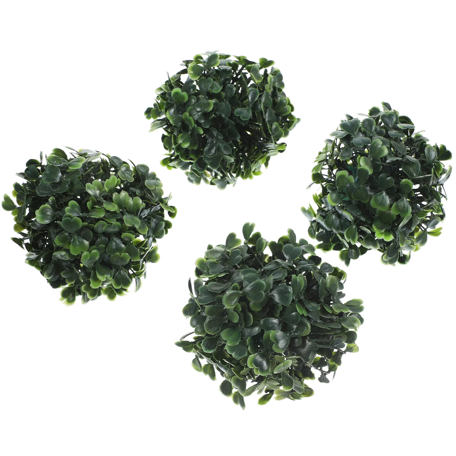 4 قطعة كرة العشب الاصطناعي ديكور وهمية الأخضر معلقة قلادة للسقف داخلي في الهواء الطلق المنزل فندق فو النبات حلية