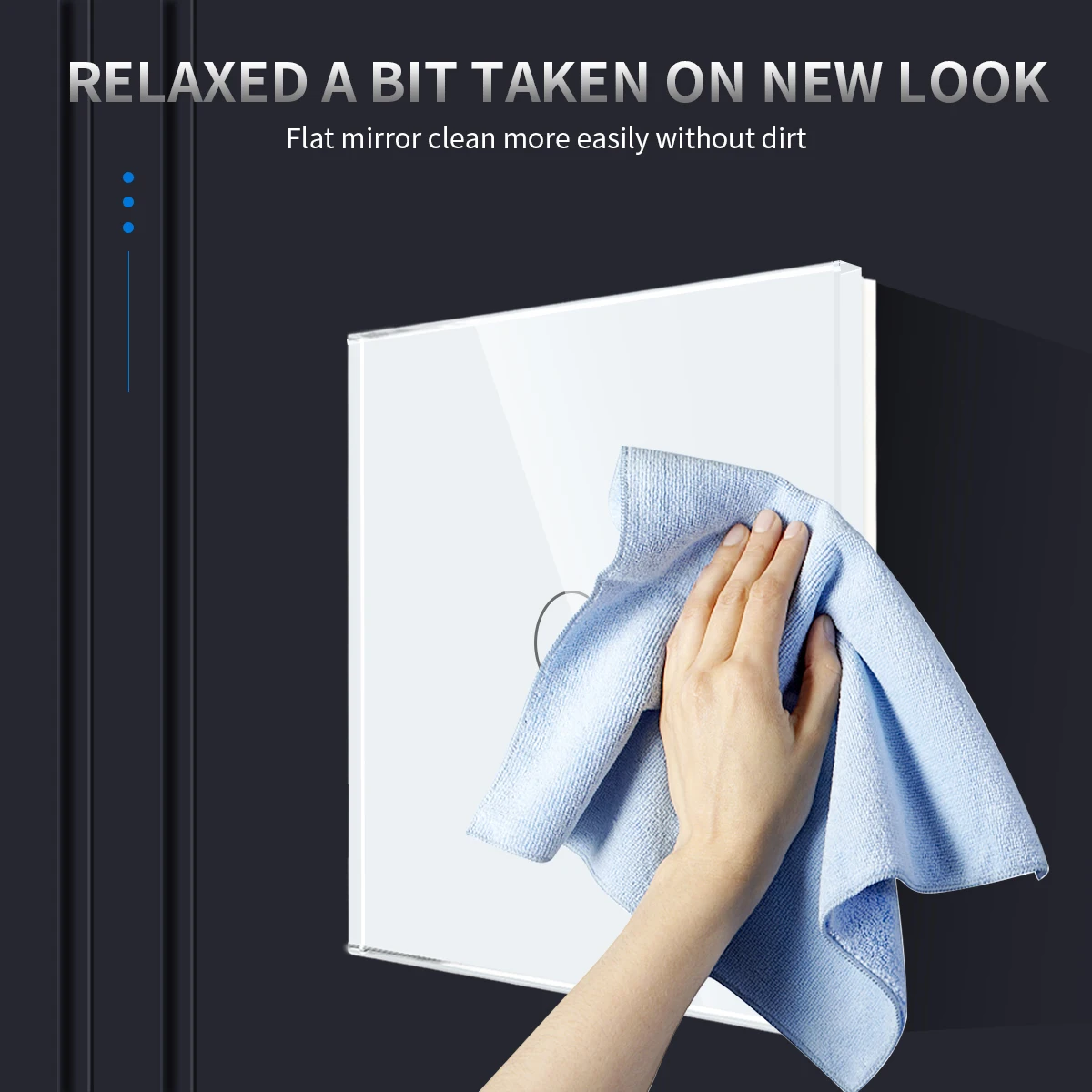 DAJIMEI White CAT6 Rj45 TV Socket Light Touch Switch and Socket Crystal Glass Panel Plug Electrical Outlet for Home Improvemet