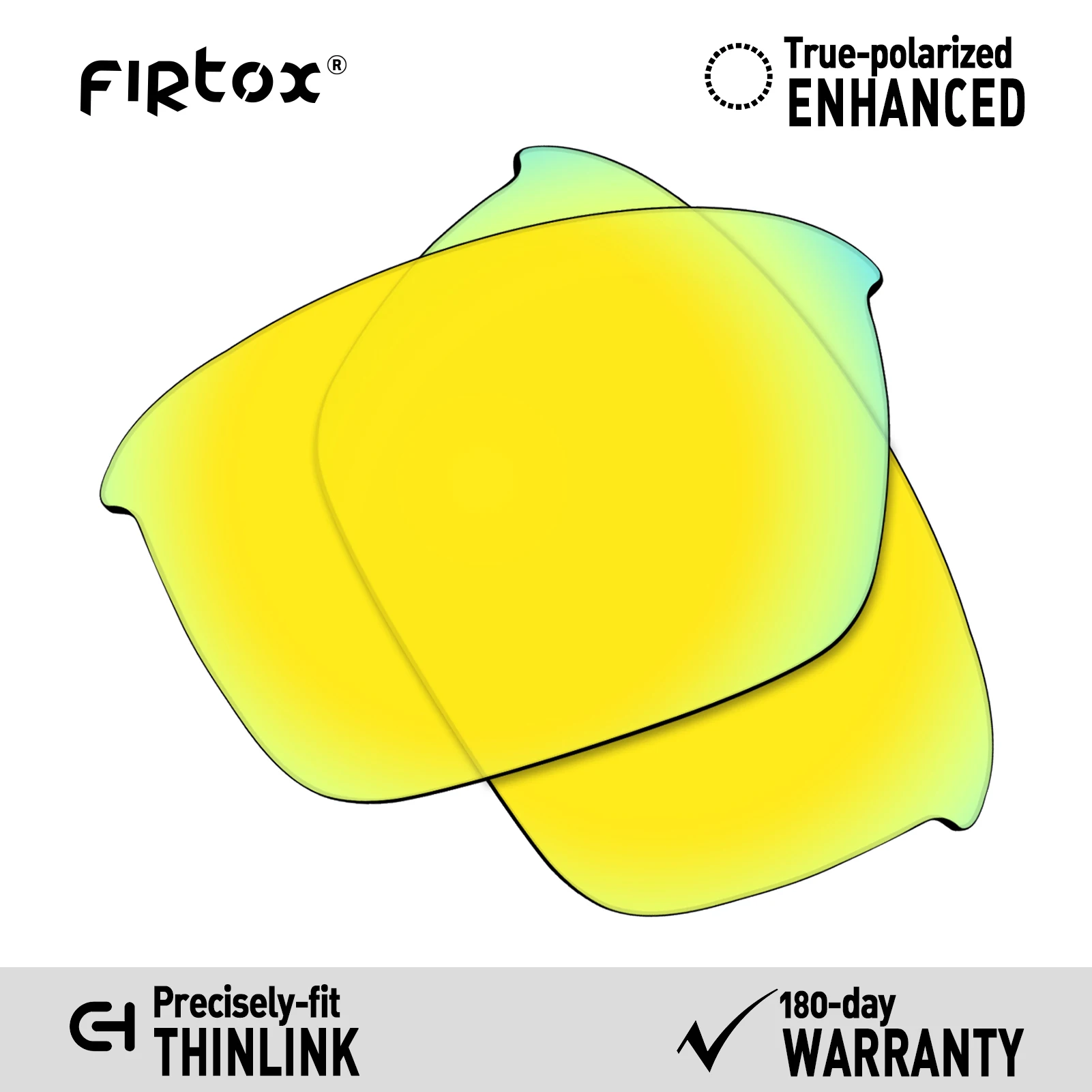 Firtox Polarized Lenses Replacement for Oakley Thinlink OO9316 / Thinlink Asian Fit OO9317 Sunglasses (Lens Only)