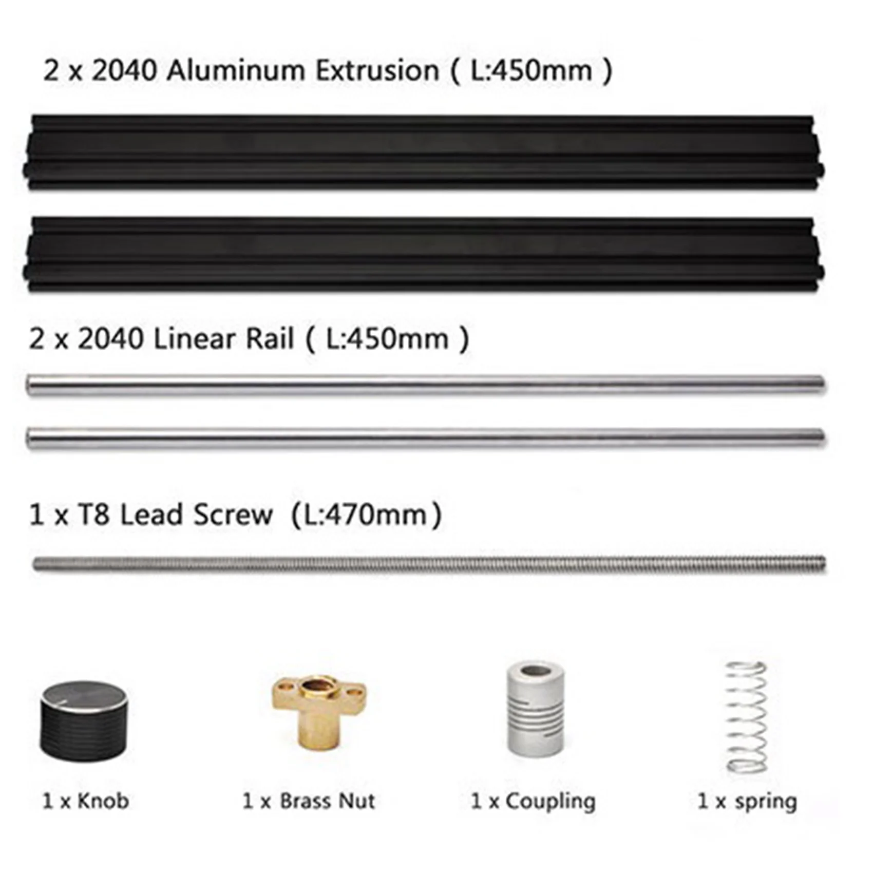 TFBC CNC 3018 Pro Upgrade Kit Extension Kit for 3018 to 3040 Compatible for 3018 Pro CNC Engraving Milling Machine