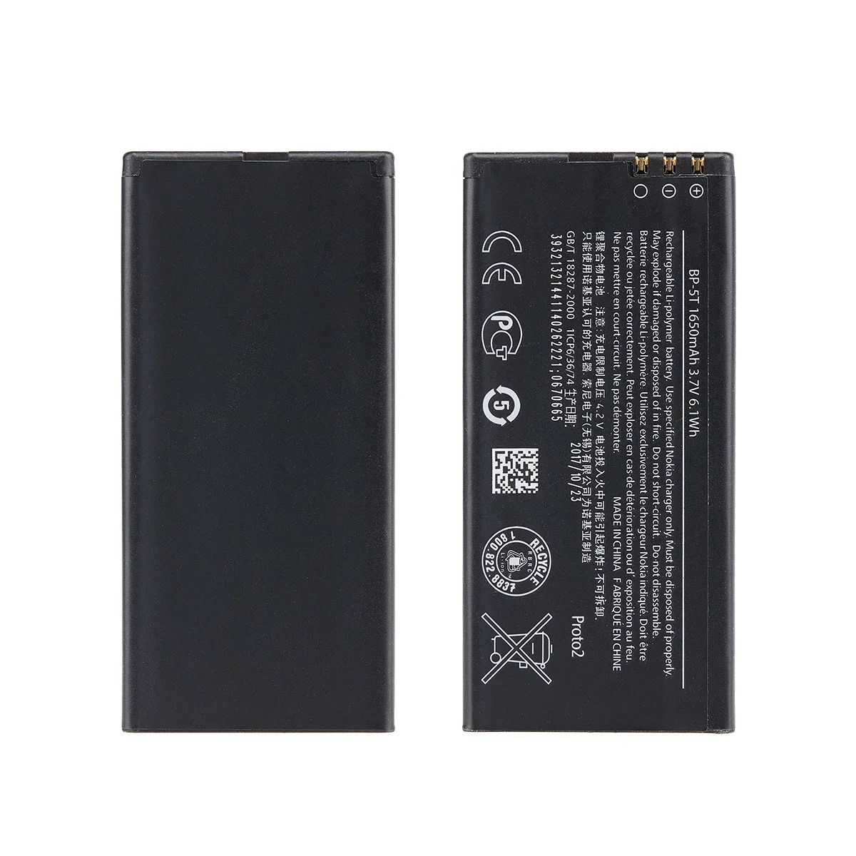 Original BP-5T 1650mAh Replacement Battery For Nokia Lumia 820 825 Lumia 820T Lumia 820.2 RM-878 BP5T BP 5T Li-Polymer Batteries