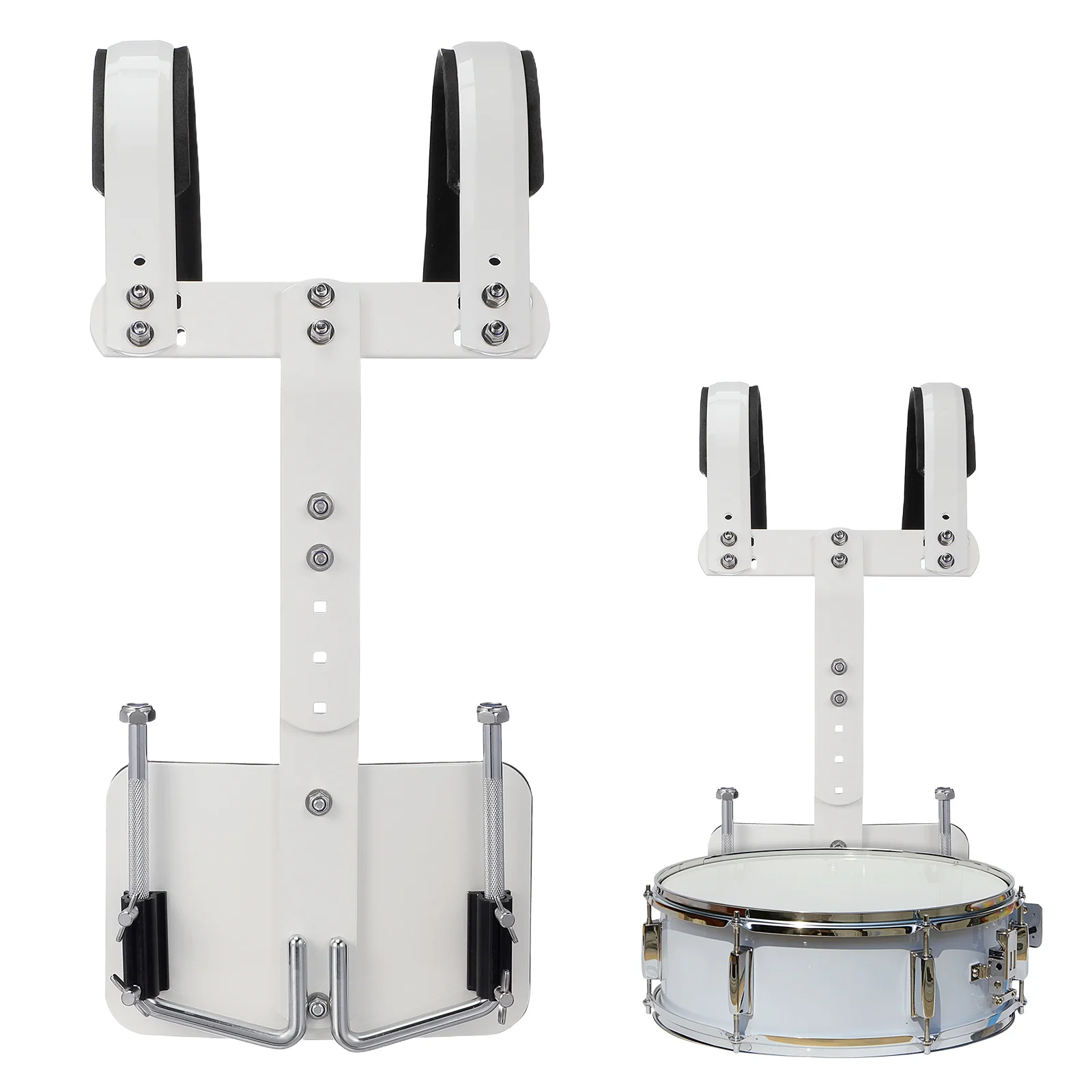 

Small Harness: Adjustable Aluminum Alloy Snare Carrier Lightweight Support Accessory For Marching Band Snare Drum Frame