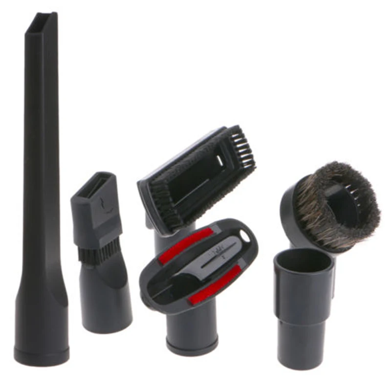 5Pcs Nozzle & 1Pc Adapter For 32mm Or 35mm Vacuum Cleaner Floor Brush Household Vacuum Cleaner Replacement Spare Parts