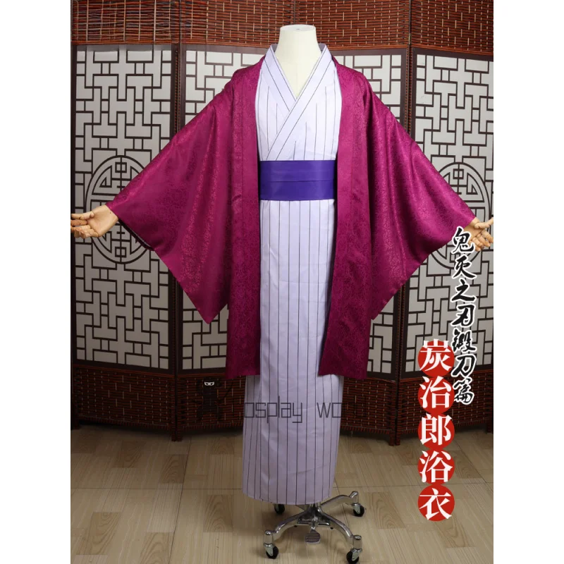 Anime Kanroji Mitsuri Kamado Tanjirou mujeres hombres Cosplay disfraz Demon Slayer Kimetsu No Yaiba uniformes ropa de fiesta de Halloween