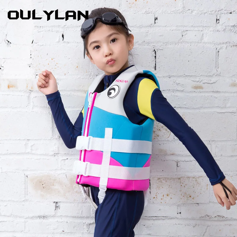 

Oulylan Life Vest Swimming Snorkeling Wear Fishing Outdoor Rafting Life Jacket for Children Suit Professional Drifting Suit