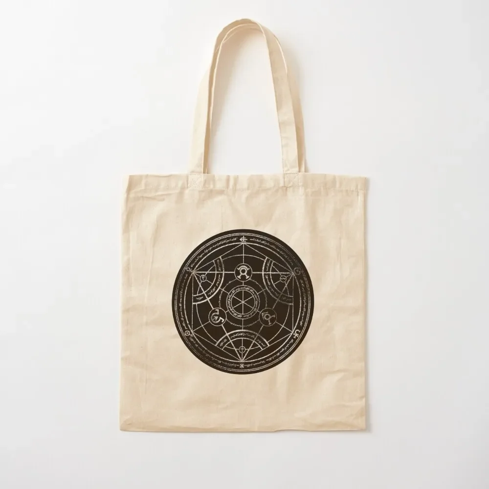 

Human Transmutation Circle - Chalk Tote Bag tote bags aesthetic Woman shopper bag shopper bags for women Tote Bag