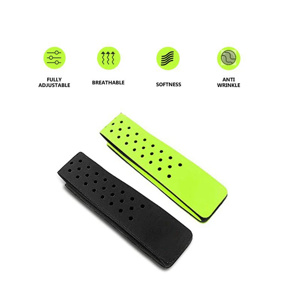 Регулируемый и дышащий сменный нарукавник, 2 шт., мягкий ремешок для монитора сердечного ритма-Wahoo (черный)