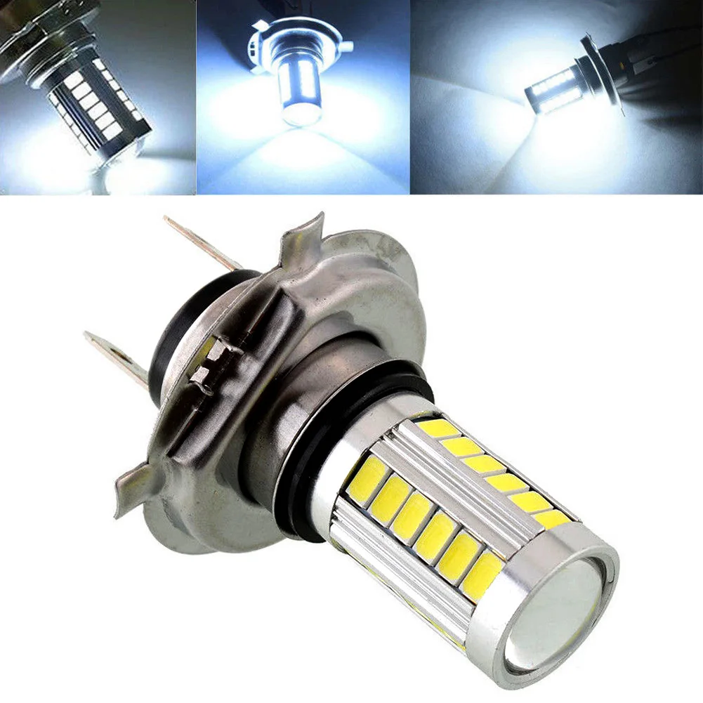 H4/H7/9005/9006 33SMD 800LM COB LED Low Consumption High Power Car Canbus Headlight Bulb Running Light White Motorcycle Fog Lamp